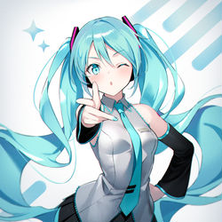 This is a pixiv picture whose title is みっくみくにしてやんよ.