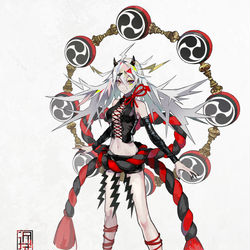 This is a pixiv picture whose title is 雷神.