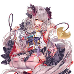 This is a pixiv picture whose title is 耳かき天使（悪魔）周防パトラちゃん様.