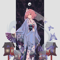 This is a pixiv picture whose title is 幽幽子.