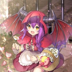 This is a pixiv picture whose title is 【仕事絵】幻獣姫.