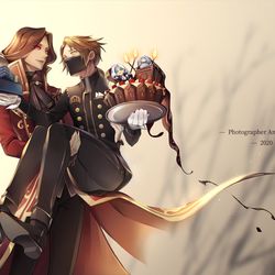 This is a pixiv picture whose title is 【写納】ジョゼフさん記念日【マクベル】.