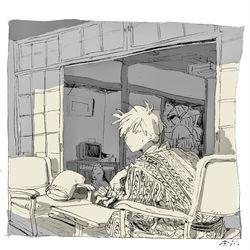 This is a pixiv picture whose title is 無題.