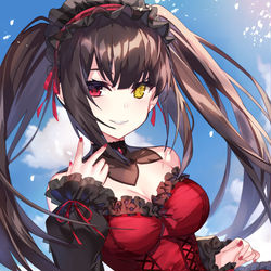 This is a pixiv picture whose title is red.