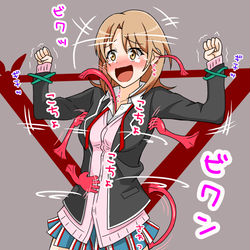 This is a pixiv picture whose title is 一色いろは　くすぐり.