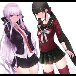 This is a pixiv picture whose title is 霧切響子と春川魔姫.