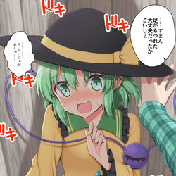 This is a pixiv picture whose title is こころちゃんをからかおうとして完全勝利したこいしちゃん.