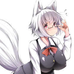 This is a pixiv picture whose title is 眼鏡椛ちゃん.