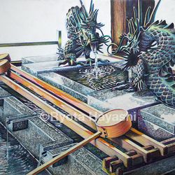 This is a pixiv picture whose title is 大國魂神社にて.