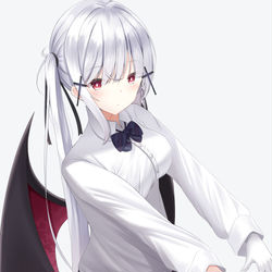 This is a pixiv picture whose title is 制服サティンちゃん.