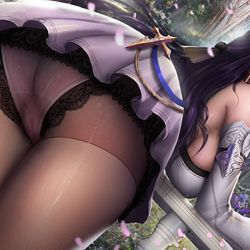 This is a pixiv picture whose title is Raiden Mei.