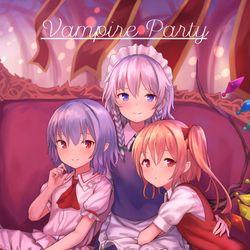 This is a pixiv picture whose title is 【例大祭17】Vampire Party.