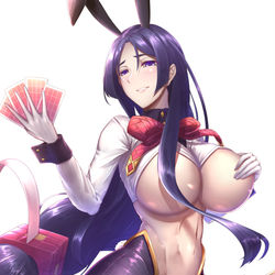 This is a pixiv picture whose title is 逆バニーママ.