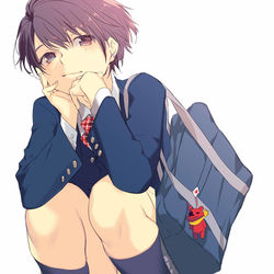 This is a pixiv picture whose title is 「な～に見てるんスか～？」.