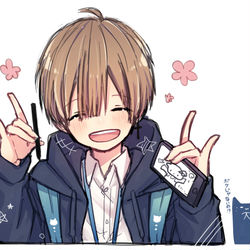 This is a pixiv picture whose title is 君も一緒にお絵描きしようよ！.