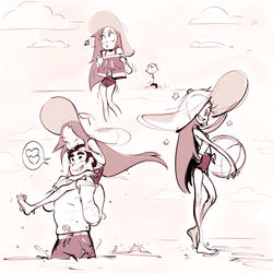 This is a pixiv picture whose title is Beach Day.