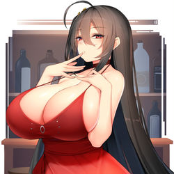 This is a pixiv picture whose title is 大鳳 禁断の宴.