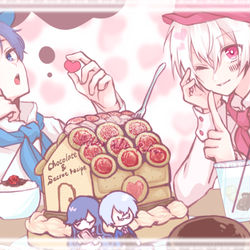 This is a pixiv picture whose title is ビターとミルク.