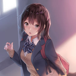 This is a pixiv picture whose title is 放課後.