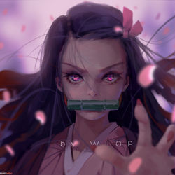This is a pixiv picture whose title is 鬼滅の刃.