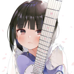This is a pixiv picture whose title is ギターでむにっ.