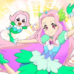 This is a pixiv picture whose title is 病の広まり抑え込む！キュアマビエ！.