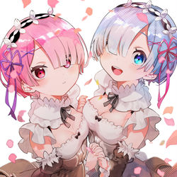 This is a pixiv picture whose title is 春の双子.
