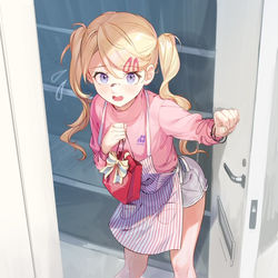 This is a pixiv picture whose title is 「心の準備がまだ出来てないんですけど…！」.