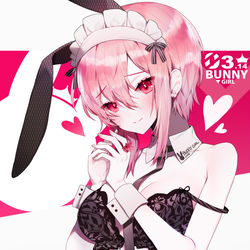 This is a pixiv picture whose title is Bunny girl.