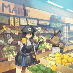 This is a pixiv picture whose title is 足軽と吉田.