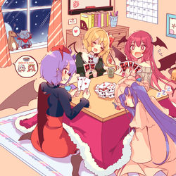 This is a pixiv picture whose title is こたつで過ごす紅魔館の人たち.