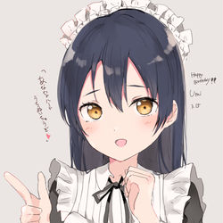 This is a pixiv picture whose title is 海未ちゃん.