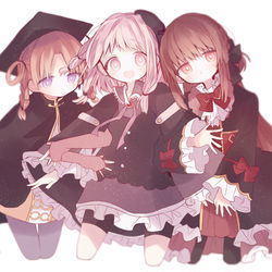 This is a pixiv picture whose title is マギレコで好きな3人組.