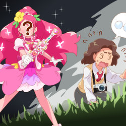 This is a pixiv picture whose title is 大スクープ！？.