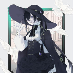 This is a pixiv picture whose title is 行こうか.