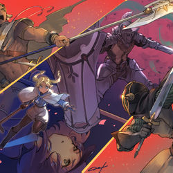This is a pixiv picture whose title is 【PFAOS】斜塔乱舞【ドノヴァン】.