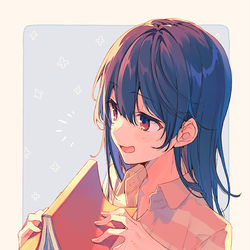 This is a pixiv picture whose title is どくしょ！.