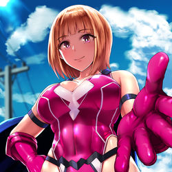 This is a pixiv picture whose title is 田舎のヒロイン.