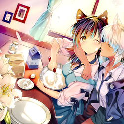This is a pixiv picture whose title is 午後のお菓子作りタイム.