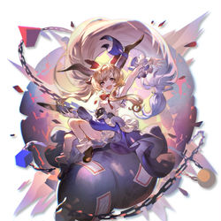 This is a pixiv picture whose title is 砕月.