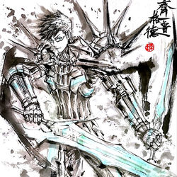 This is a pixiv picture whose title is 【極道畫師】齊格魯德.