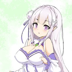 This is a pixiv picture whose title is エミリアたそ.