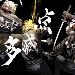 This is a pixiv picture whose title is 背負う意思.