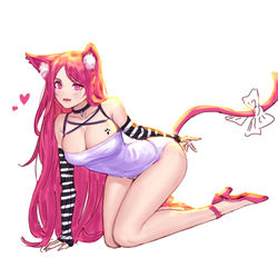 This is a pixiv picture whose title is Pink cat !.