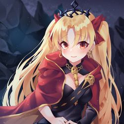 This is a pixiv picture whose title is エレシュキガル.