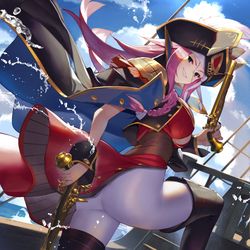 This is a pixiv picture whose title is 船長.