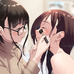 This is a pixiv picture whose title is ほらほら泣かないの。も～.
