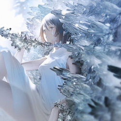 This is a pixiv picture whose title is 伝染結晶.