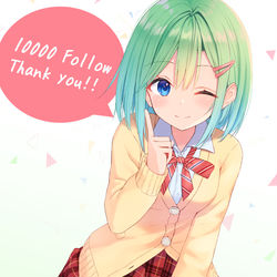 This is a pixiv picture whose title is 1万人記念.
