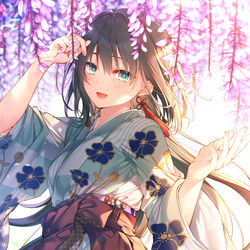 This is a pixiv picture whose title is 藤の花.